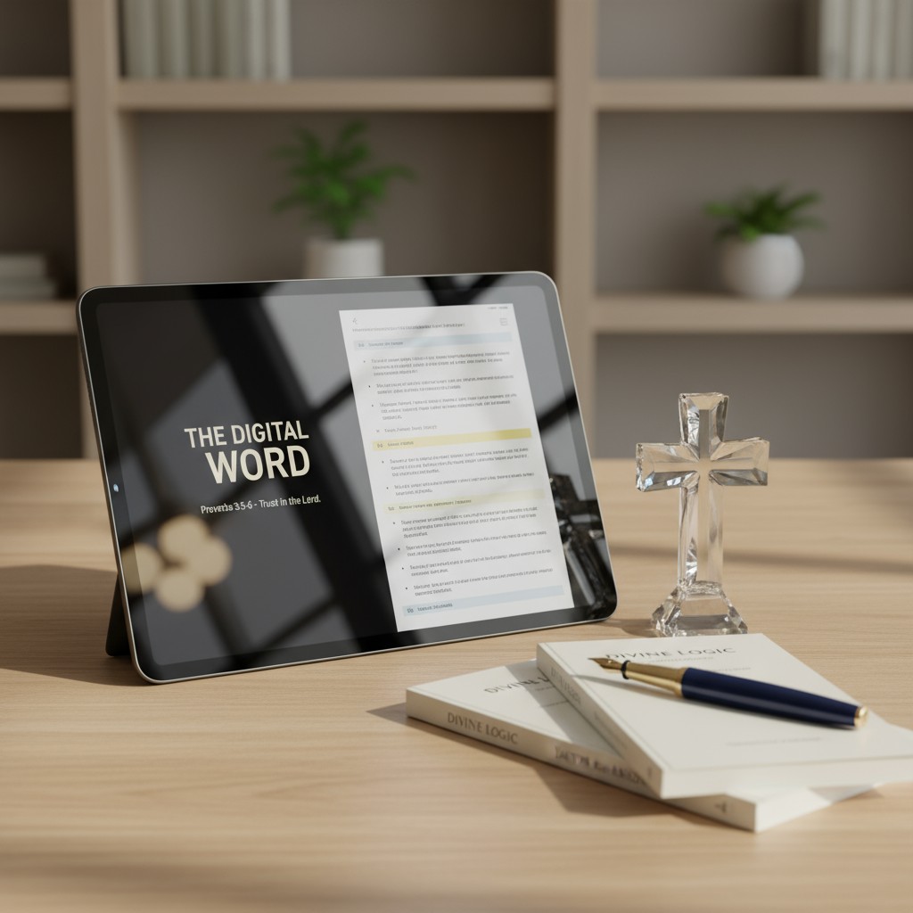 The digital word: Proverbs 3:5-6; Trust in the Lord.